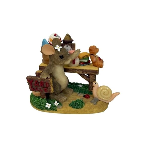 Charming Tails Mouse Yard Sale Friendship is always a great bargain 83/810 - Picture 1 of 6